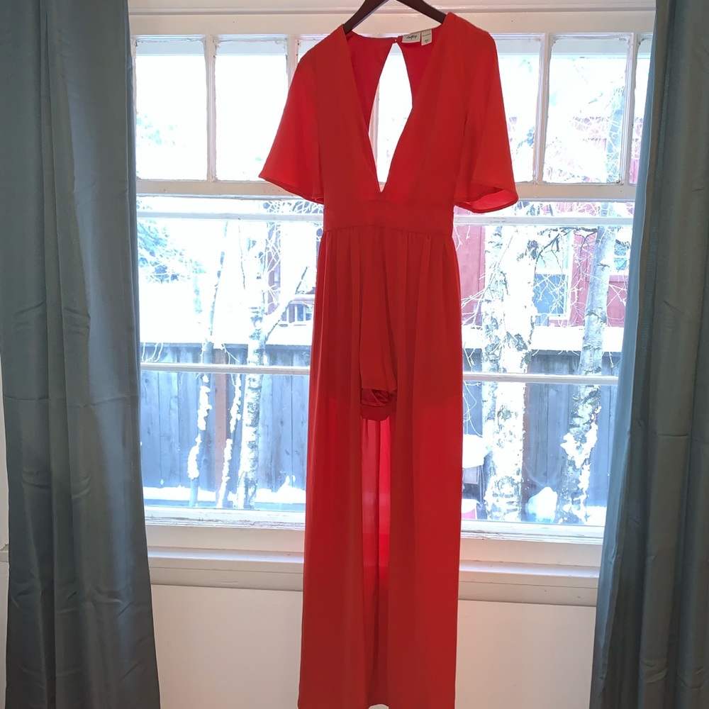 Buckle Maxi Romper dress